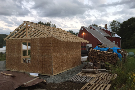 Custom Shed Being Built