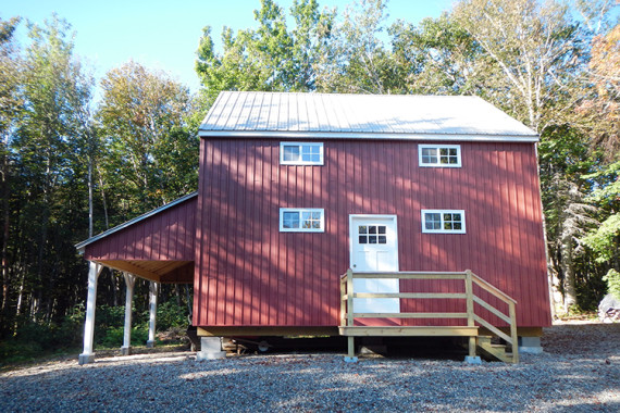 Off the Grid Barn in Maine